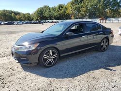 Salvage cars for sale at North Billerica, MA auction: 2017 Honda Accord Sport