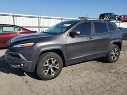 Salvage cars for sale at Dyer, IN auction: 2015 Jeep Cherokee Trailhawk