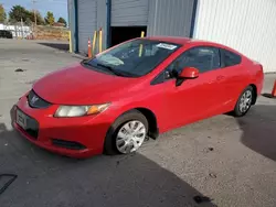 Honda salvage cars for sale: 2012 Honda Civic LX