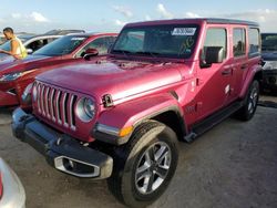 Carros salvage para piezas a la venta en subasta: 2022 Jeep Wrangler Unlimited Sahara