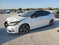 Salvage cars for sale at San Antonio, TX auction: 2021 Nissan Sentra SR