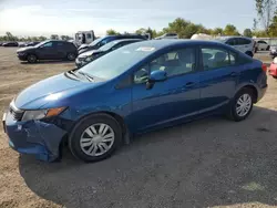 Honda salvage cars for sale: 2012 Honda Civic LX