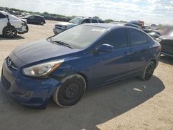 Salvage cars for sale at San Antonio, TX auction: 2016 Hyundai Accent SE