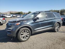 Salvage cars for sale at Las Vegas, NV auction: 2022 Ford Explorer XLT