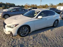 Salvage cars for sale from Copart Augusta, GA: 2021 Infiniti Q50 Luxe