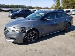 Nissan salvage cars for sale: 2018 Nissan Maxima 3.5S