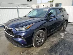 Salvage cars for sale from Copart Opa Locka, FL: 2024 Toyota Highlander LE