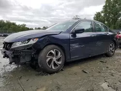 Honda salvage cars for sale: 2017 Honda Accord LX