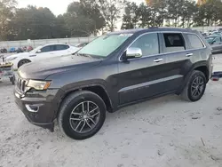 Jeep Grand Cherokee Limited salvage cars for sale: 2017 Jeep Grand Cherokee Limited