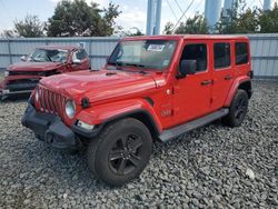 Salvage cars for sale at Windsor, NJ auction: 2021 Jeep Wrangler Unlimited Sahara