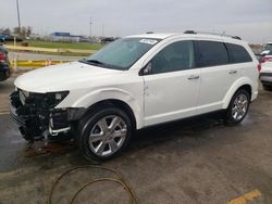 Salvage cars for sale at Woodhaven, MI auction: 2013 Dodge Journey Crew