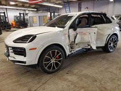 Salvage cars for sale at Wheeling, IL auction: 2024 Porsche Cayenne S