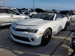 Chevrolet Camaro lt salvage cars for sale: 2015 Chevrolet Camaro LT