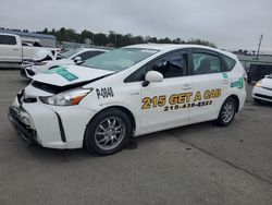 Salvage cars for sale at Pennsburg, PA auction: 2017 Toyota Prius V