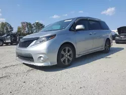 Toyota Sienna Sport salvage cars for sale: 2015 Toyota Sienna Sport