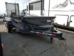 Salvage trucks for sale at Pasco, WA auction: 2021 Pj Trailer Dump Trailer