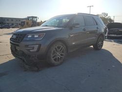 Salvage cars for sale at Wilmer, TX auction: 2016 Ford Explorer Sport