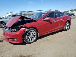 Salvage cars for sale at San Diego, CA auction: 2016 Tesla Model S