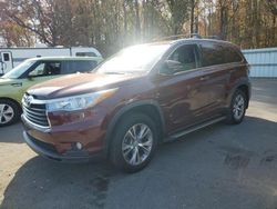 Salvage cars for sale at Glassboro, NJ auction: 2015 Toyota Highlander XLE