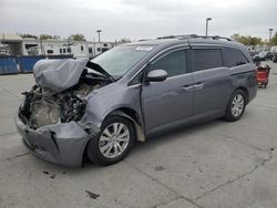 Salvage cars for sale at Sacramento, CA auction: 2016 Honda Odyssey EXL