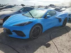 Chevrolet salvage cars for sale: 2021 Chevrolet Corvette Stingray 3LT