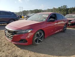 Salvage cars for sale at Greenwell Springs, LA auction: 2021 Honda Accord Sport