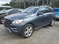 Salvage cars for sale at Savannah, GA auction: 2013 Mercedes-Benz ML 350 Bluetec