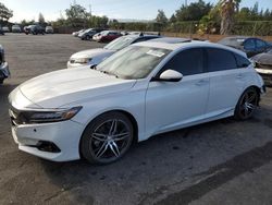 Salvage cars for sale at San Martin, CA auction: 2021 Honda Accord Touring