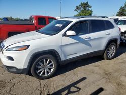 Salvage cars for sale at Woodhaven, MI auction: 2017 Jeep Cherokee Limited