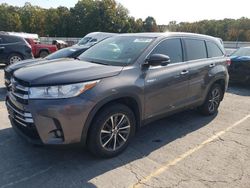 Toyota salvage cars for sale: 2019 Toyota Highlander Hybrid