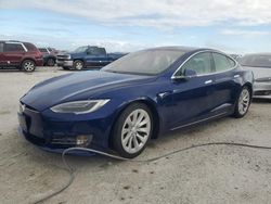 Salvage cars for sale at Arcadia, FL auction: 2018 Tesla Model S