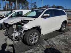 Toyota salvage cars for sale: 2015 Toyota Highlander XLE