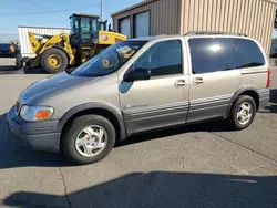 Salvage cars for sale at Moraine, OH auction: 2000 Pontiac Montana Economy