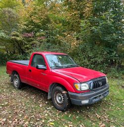 Salvage trucks for sale at North Billerica, MA auction: 2002 Toyota Tacoma