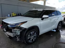 Toyota Highlander xle salvage cars for sale: 2022 Toyota Highlander XLE