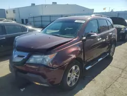 Salvage cars for sale at Vallejo, CA auction: 2008 Acura MDX Technology