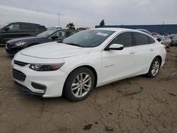 Chevrolet salvage cars for sale: 2016 Chevrolet Malibu LT