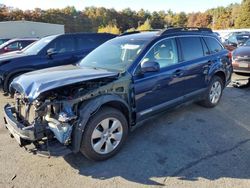 Salvage cars for sale at Exeter, RI auction: 2011 Subaru Outback 2.5I Premium