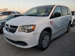 Salvage cars for sale at Grand Prairie, TX auction: 2017 Dodge Grand Caravan SE