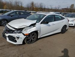 Salvage cars for sale at Marlboro, NY auction: 2019 Honda Civic SI