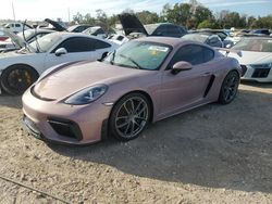 Salvage cars for sale at Riverview, FL auction: 2022 Porsche Cayman GT4