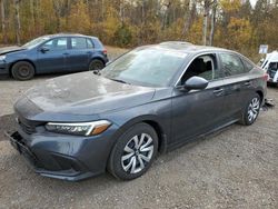 Salvage cars for sale at Cookstown, ON auction: 2024 Honda Civic LX