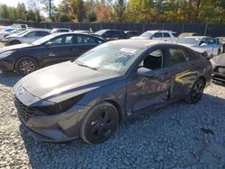 Salvage Cars with No Bids Yet For Sale at auction: 2023 Hyundai Elantra Blue