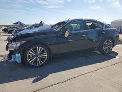 Salvage cars for sale at Grand Prairie, TX auction: 2021 Infiniti Q50 Sensory