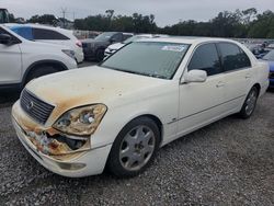 Salvage cars for sale at Riverview, FL auction: 2001 Lexus LS 430