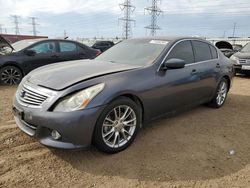 Salvage cars for sale at Elgin, IL auction: 2012 Infiniti G37