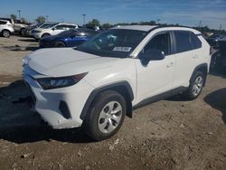 Salvage cars for sale at Indianapolis, IN auction: 2021 Toyota Rav4 LE