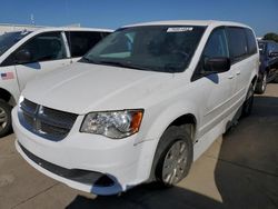 Salvage cars for sale at Grand Prairie, TX auction: 2017 Dodge Grand Caravan SE