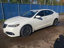 Salvage cars for sale at Moncton, NB auction: 2015 Acura TLX Tech