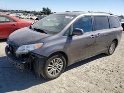 Salvage cars for sale at Antelope, CA auction: 2015 Toyota Sienna XLE